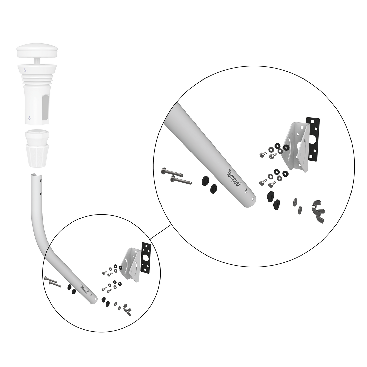 TempestOne universal mount hardware